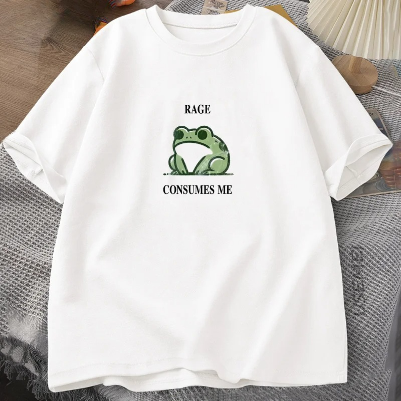 Summer Clothing Clearance - Rage Consumes Me Frog Vintage T