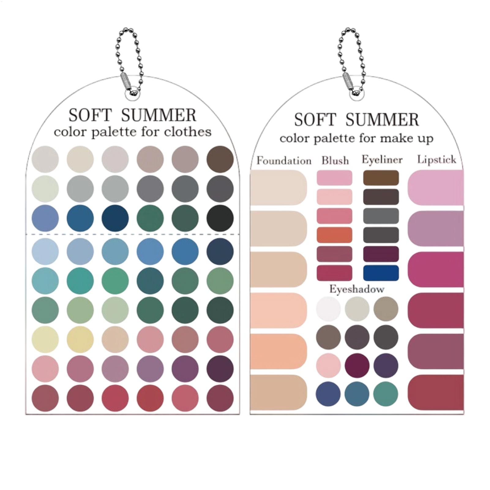 Summer Clothing Guide - 2 Pieces Acrylic Seasonal Palette Soft