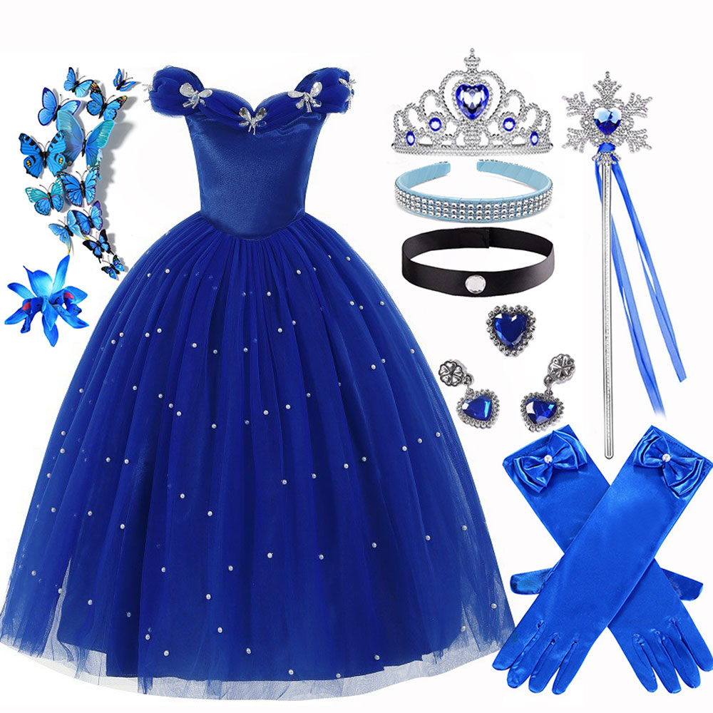 Summer Clothing For Kids Girls - Summer Christmas Luxury Cinderella Clothes For