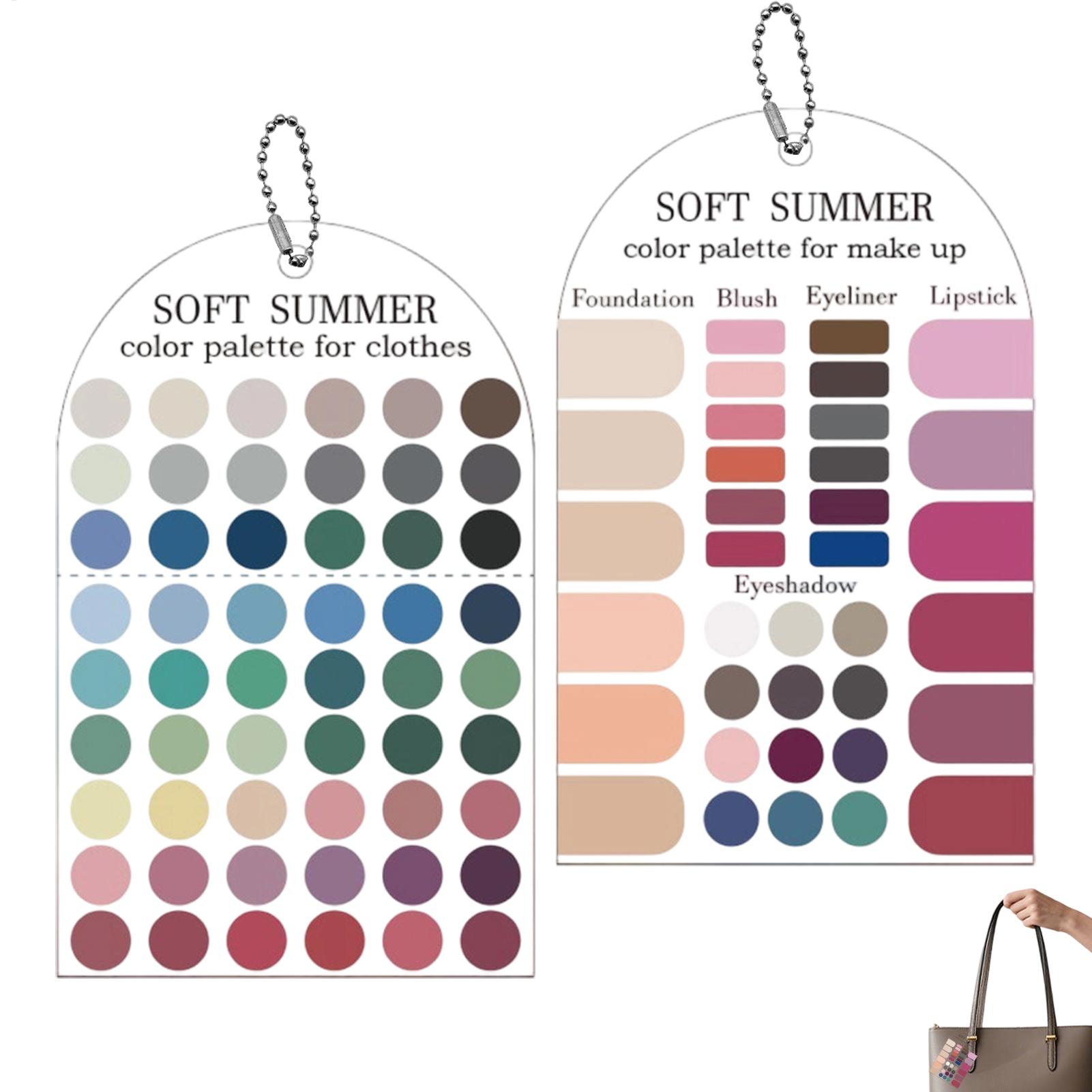 Summer Clothing Guide - 2PC Acrylic Seasonal Palette Soft Summer
