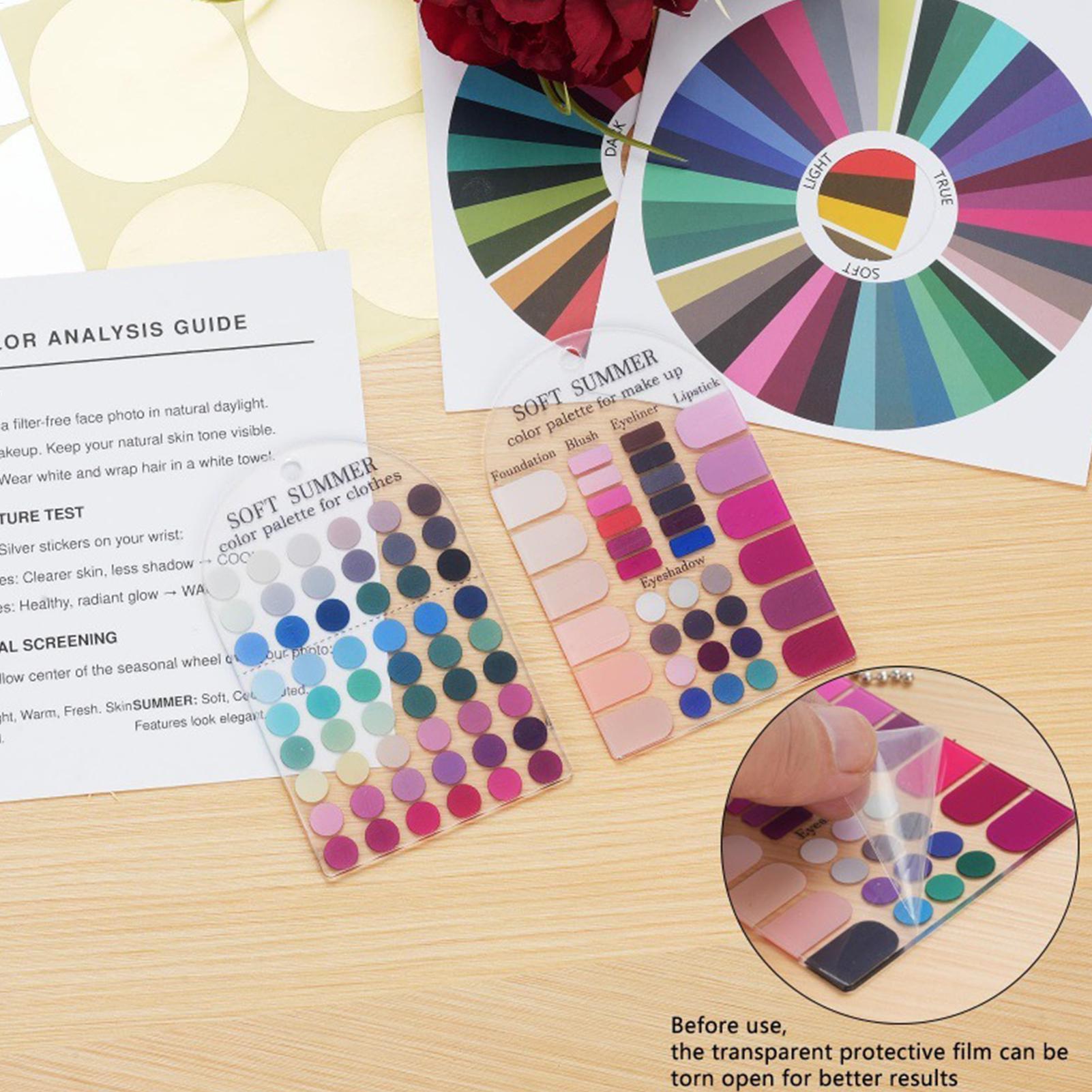 Summer Clothing Guide - Acrylic Seasonal Palette Soft Summer Color