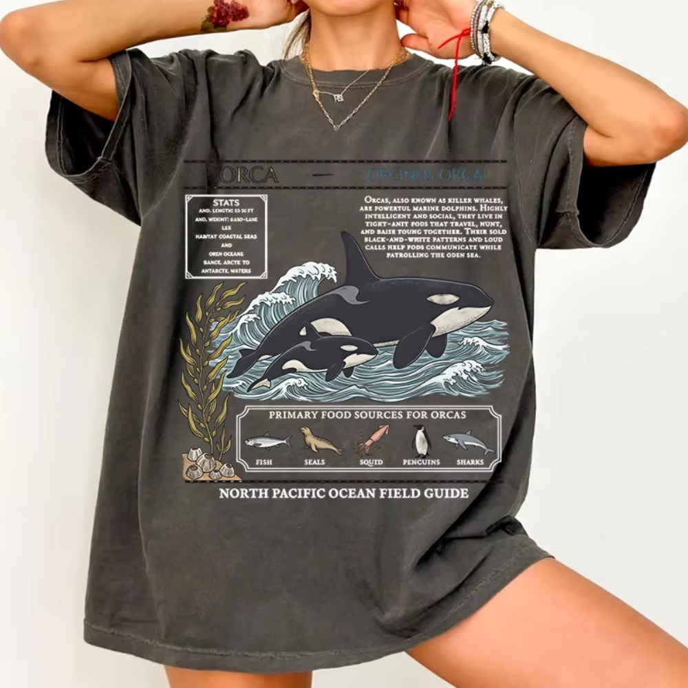 Summer Clothing Guide - Vintage Orca Field Guide T Shirt