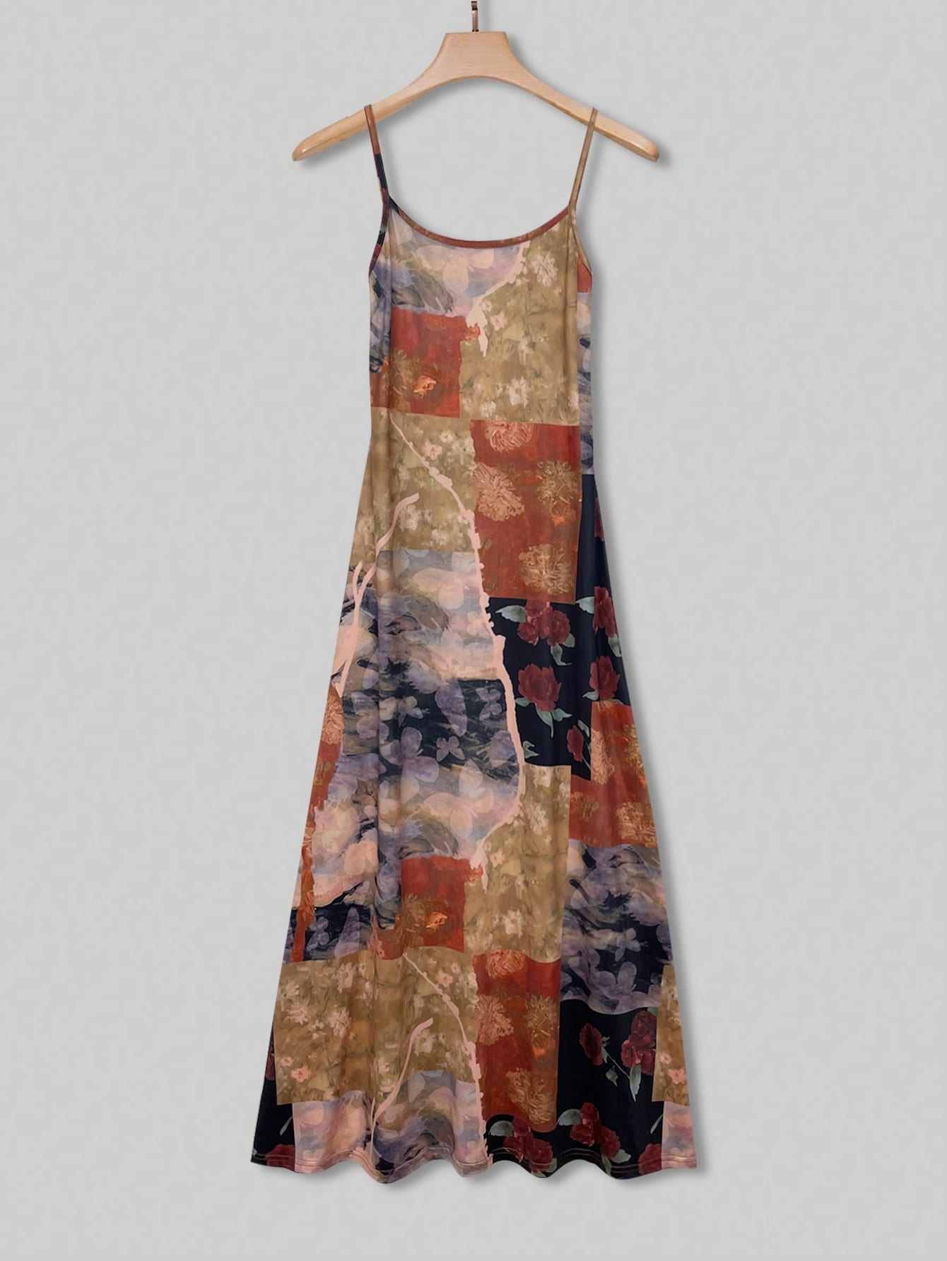 Women's Vintage Patchwork Flor - Sundress Midi Floral recension och pris