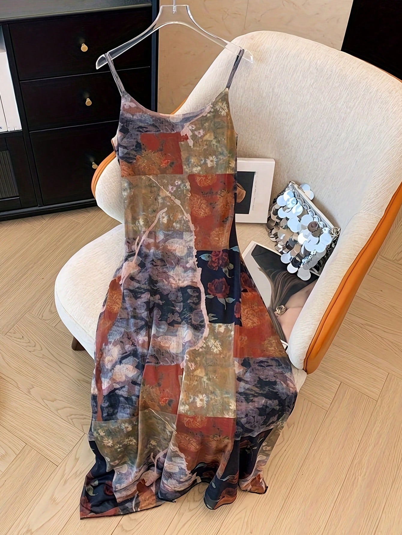 Women's Vintage Patchwork Flor - Sundress Midi Floral recension och pris
