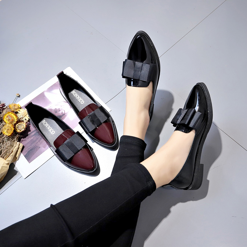 Black/ Wine Red Patent Leather - Summer Clothing Styles recension och pris