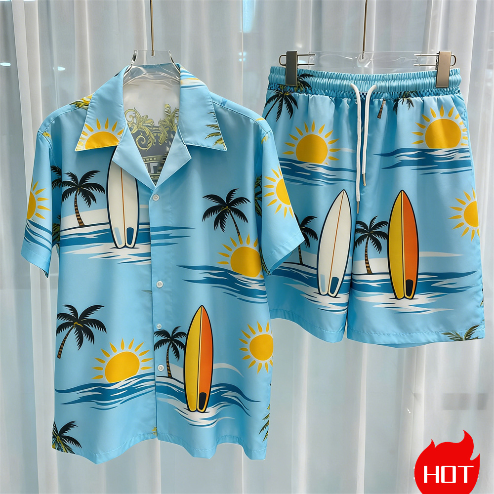 Summer Men's Shirt Sets 3D Coc - Summer Clothing Vacation recension och pris