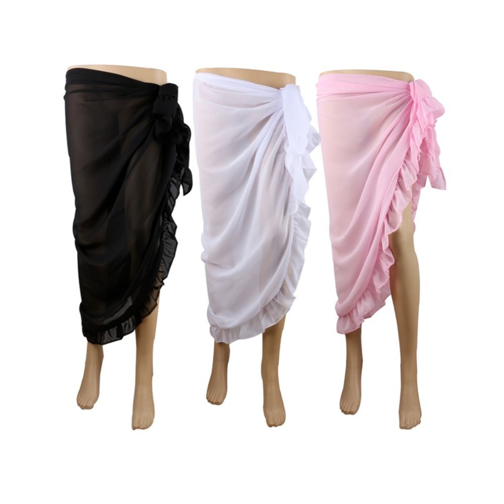Wrap Scarf Ruffle Design Saron - Sarong Pareo Wrap recension och pris