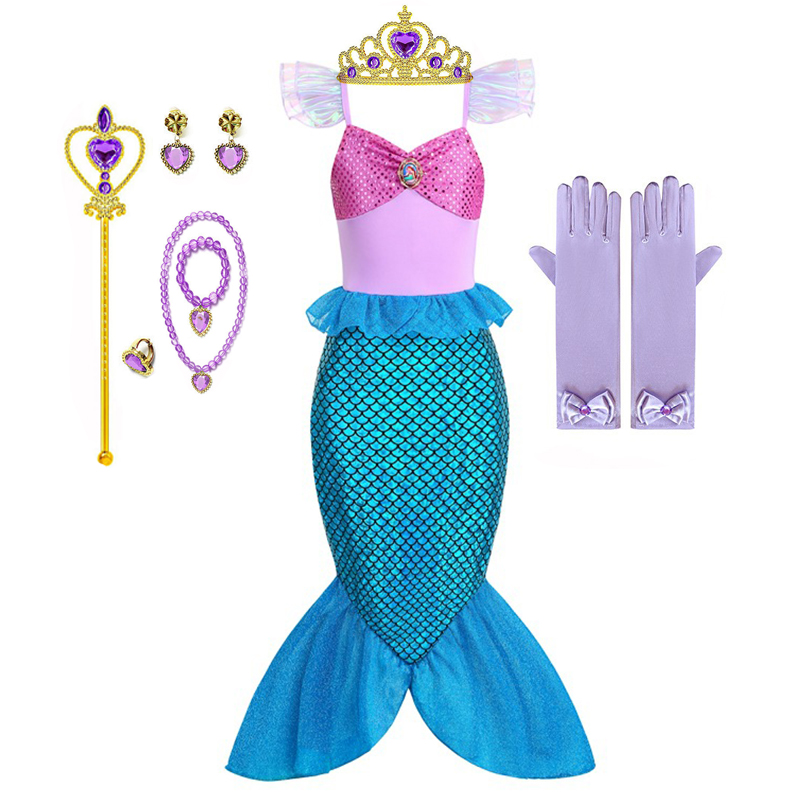 Girls Ocean Mermaid Princess C - Summer Clothing For Kids Girls recension och pris
