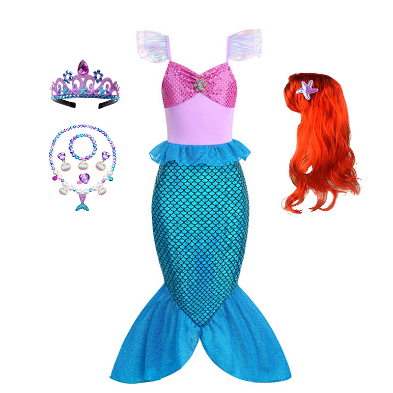 Girls Ocean Mermaid Princess C - Summer Clothing For Kids Girls recension och pris