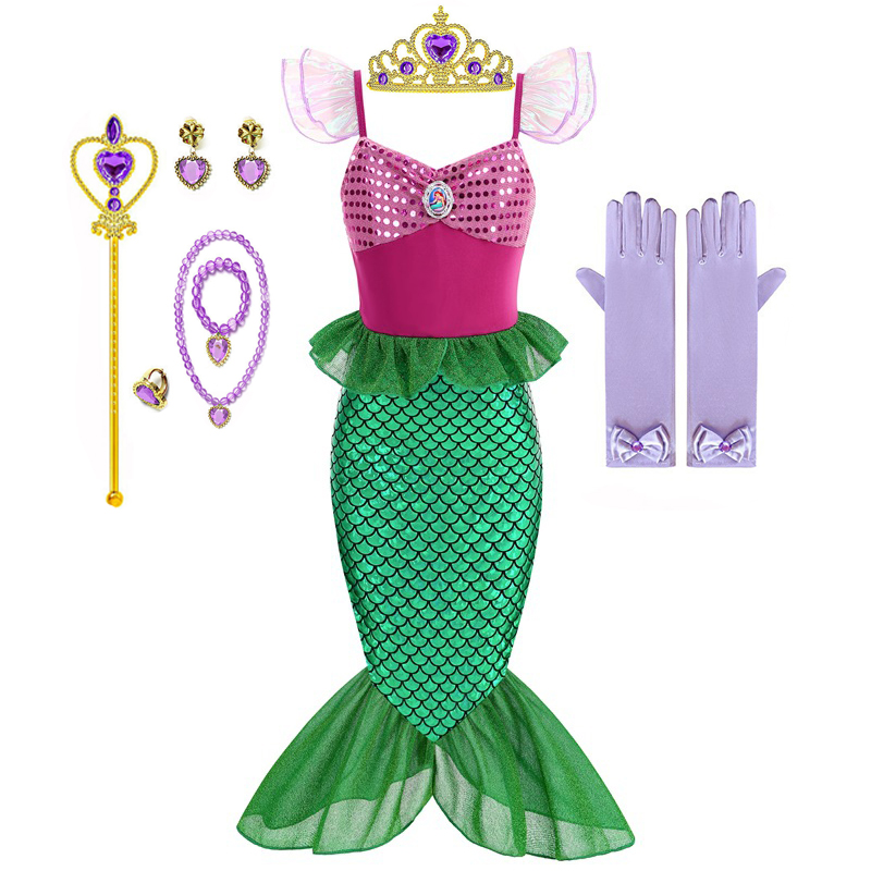 Girls Ocean Mermaid Princess C - Summer Clothing For Kids Girls recension och pris
