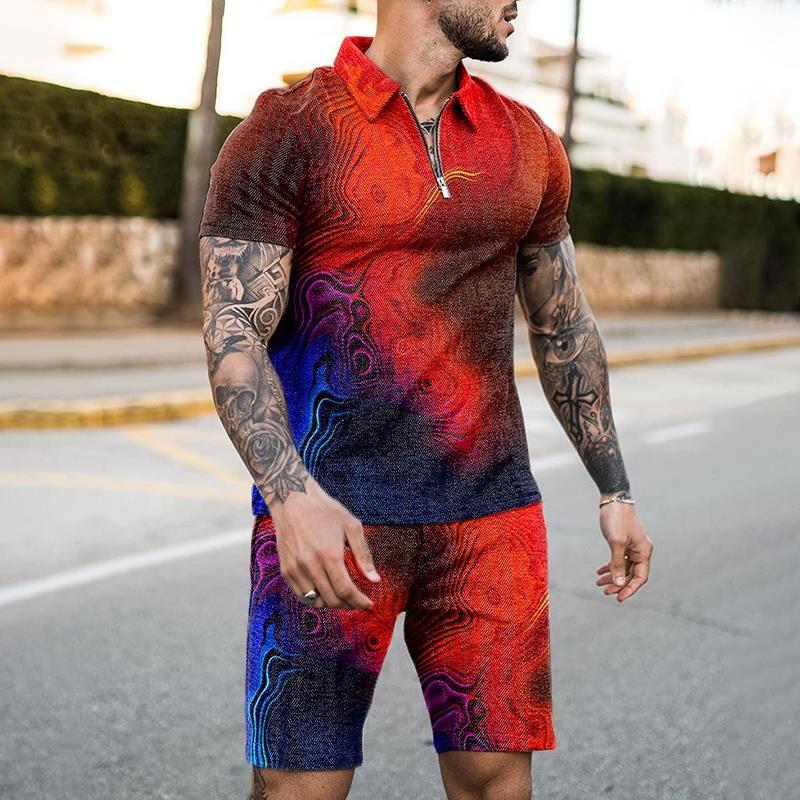 Summer Zipper Polo Shirt Suit  - Summer Clothing Styles recension och pris