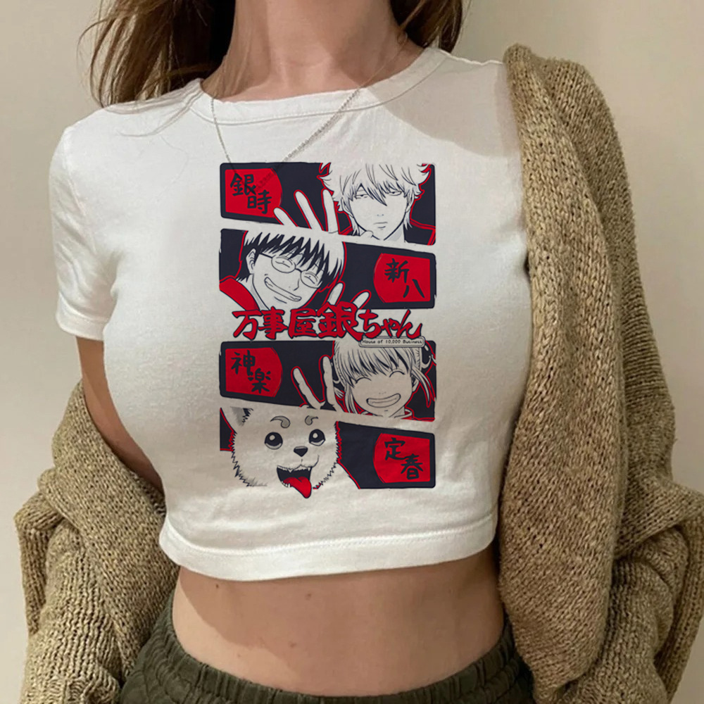 Gintama Samurai Gintoki croppe - Summer Clothing Teens recension och pris