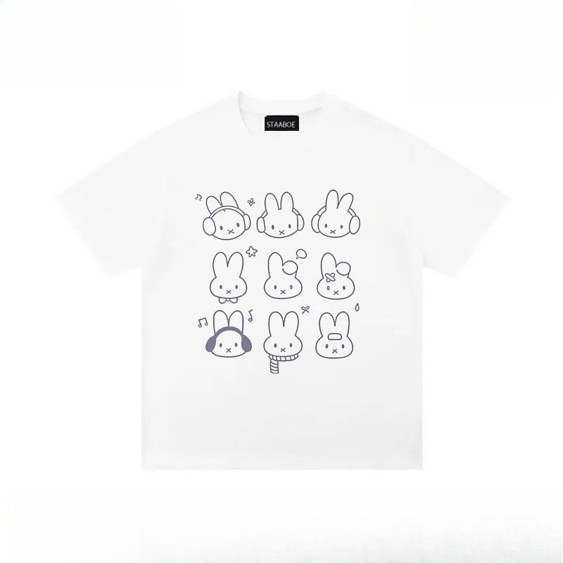 Kawaii Miffy T-shirt Cute Cart - Summer Away Clothing recension och pris