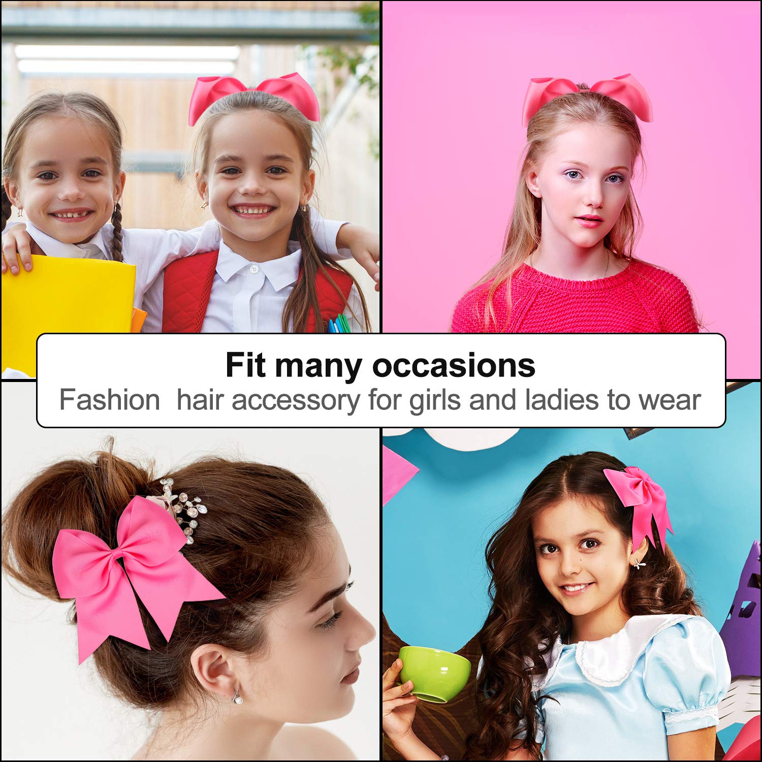 Jumbo Cheerleading Bow 8 Inch  - Summer Clothing Teens recension och pris