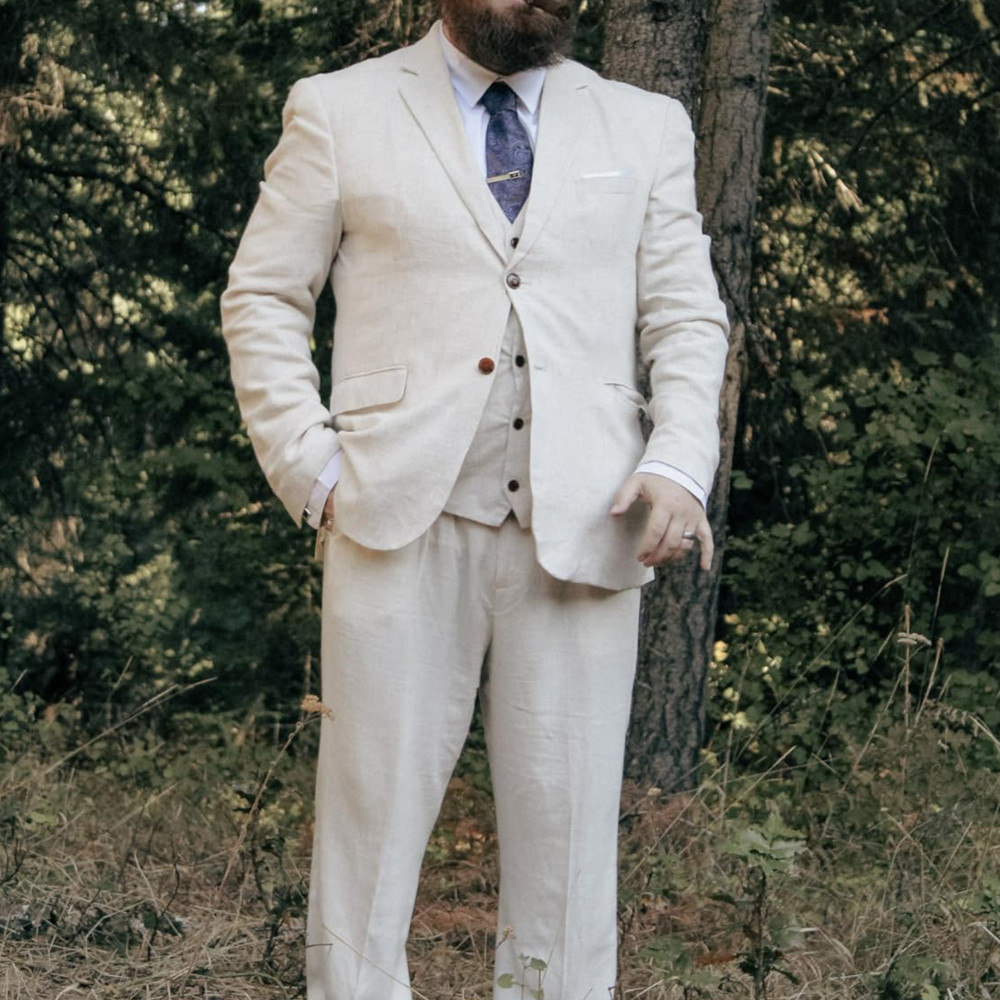 3 Piece Men's Retro Linen Men  - Summer Clothing Men Linen recension och pris