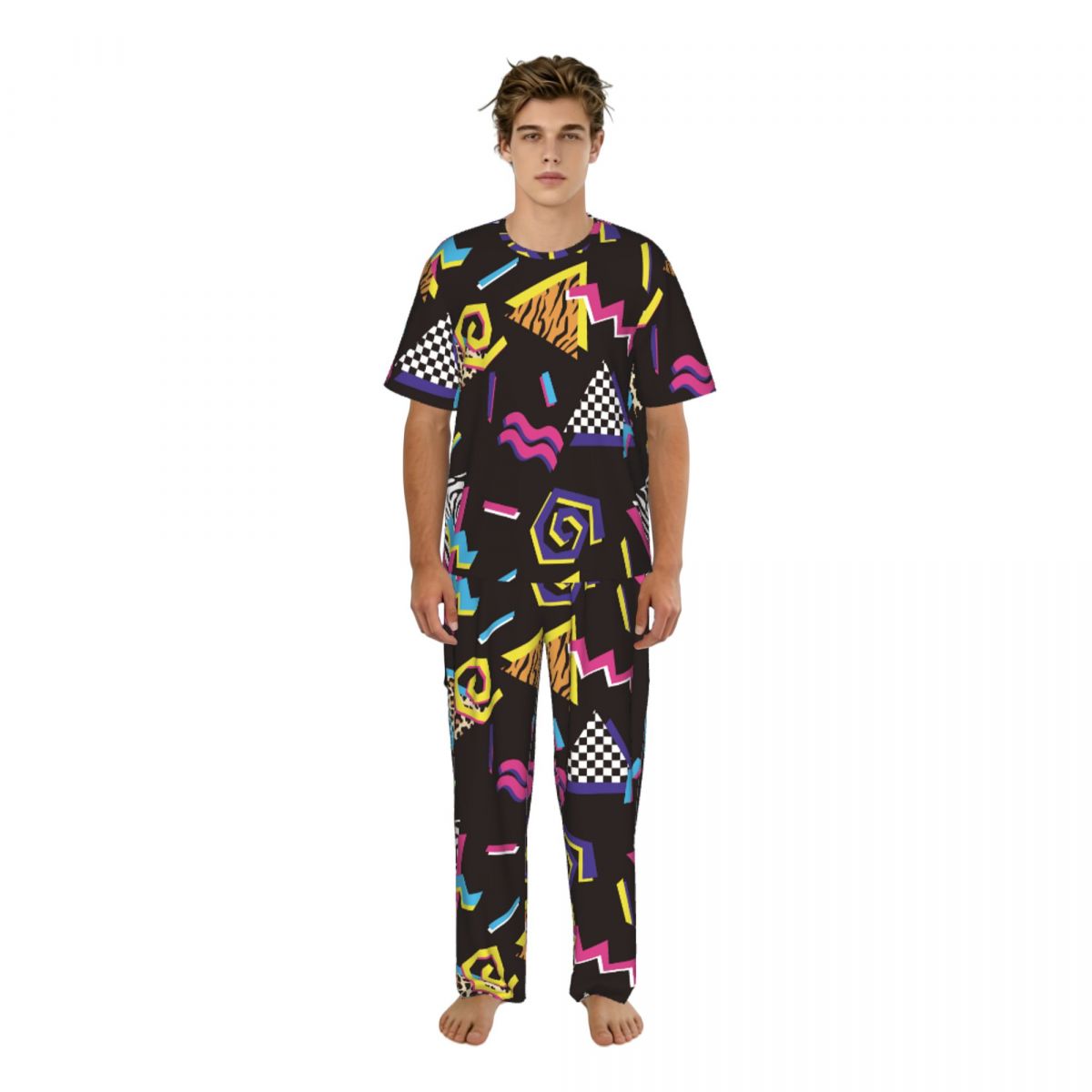 Men Pajamas Suit Short Sleeved - Summer Clothing Styles recension och pris