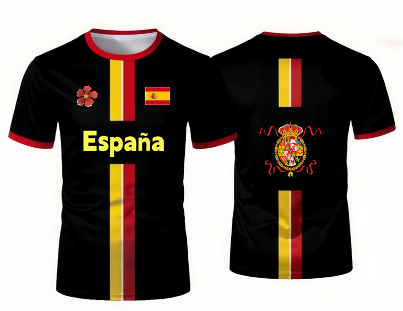 2026 Spanish Football Jersey T - Summer Clothing In Spanish recension och pris