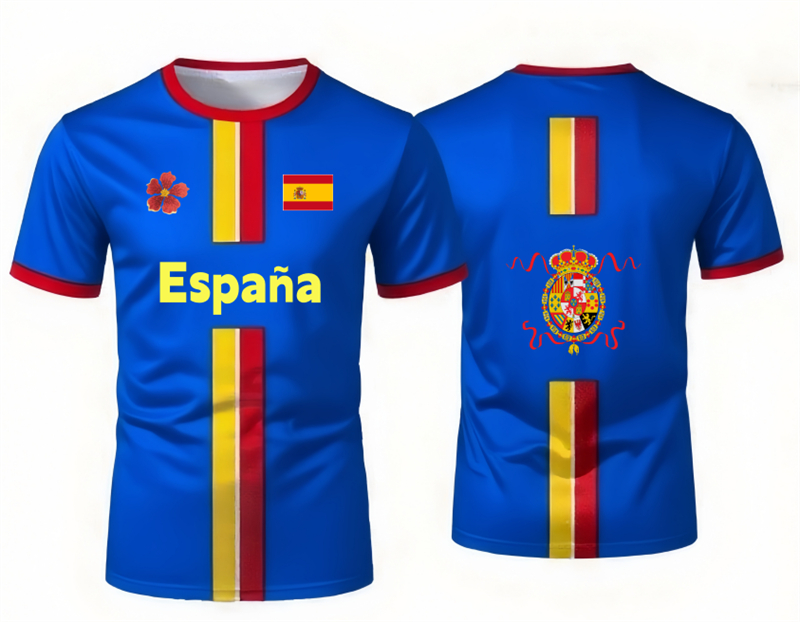 2026 Spanish Football Jersey T - Summer Clothing In Spanish recension och pris