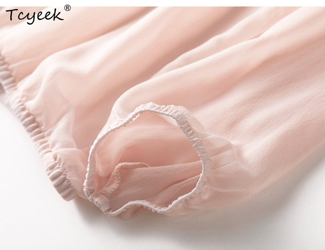 Tcyeek 100% Real Mulberry Silk - Summer Clothing Usa recension och pris