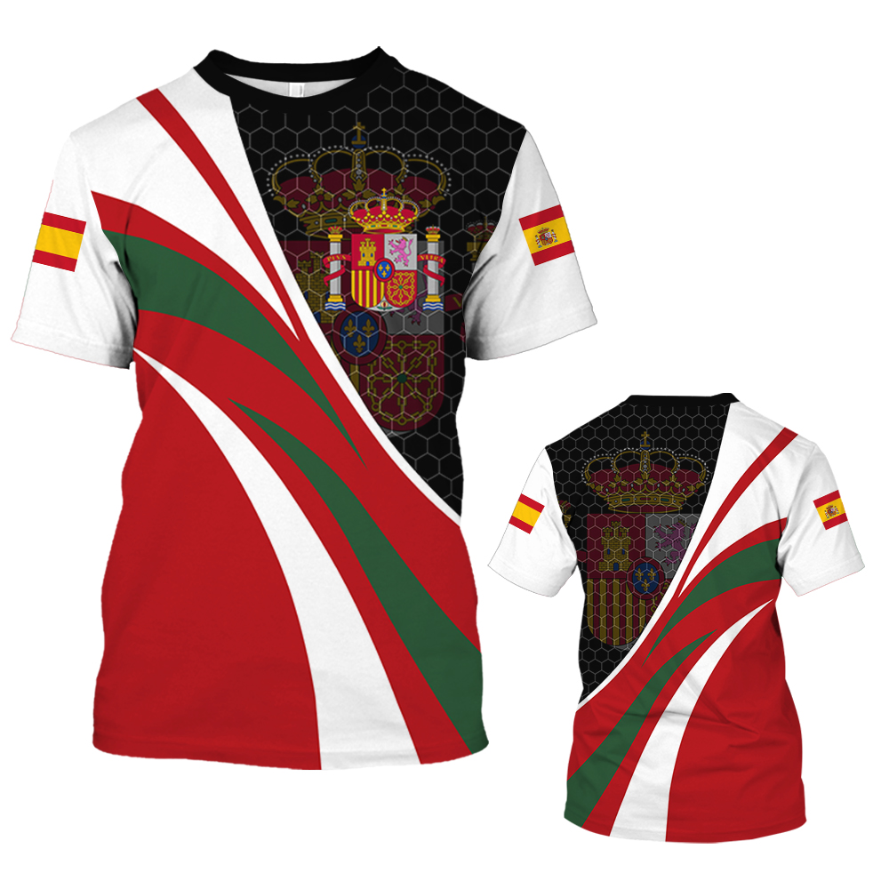 Vintage Spain T-shirt For Men  - Summer Clothing In Spanish recension och pris