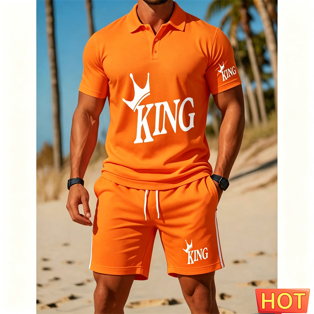 Men's short-sleeved suit set - - Summer Clothing Vacation recension och pris