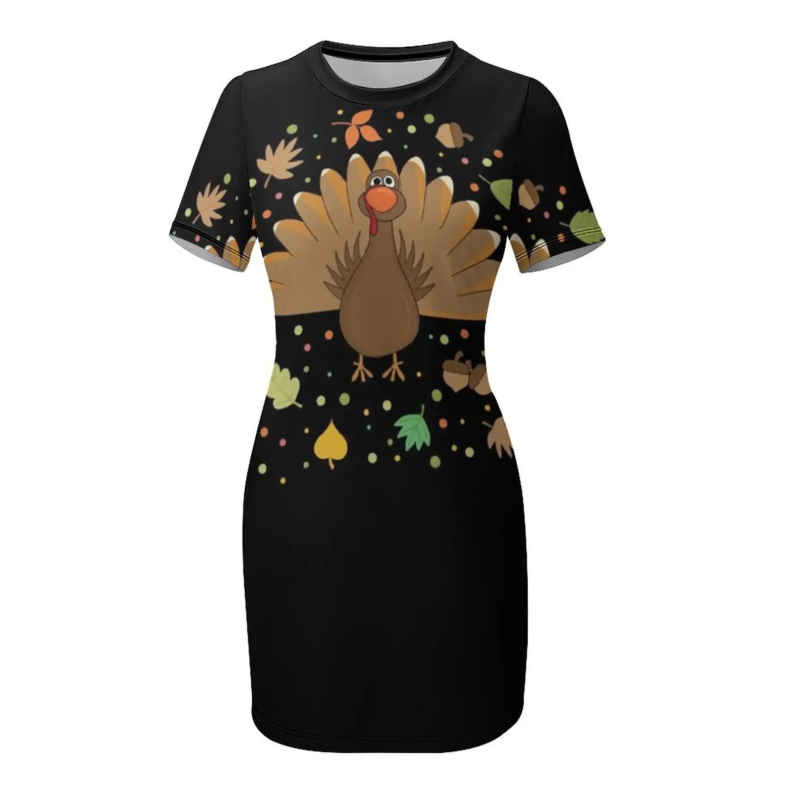 Thanksgiving Turkey Short-Slee - Summer Clothing Trends For Women 2026 recension och pris