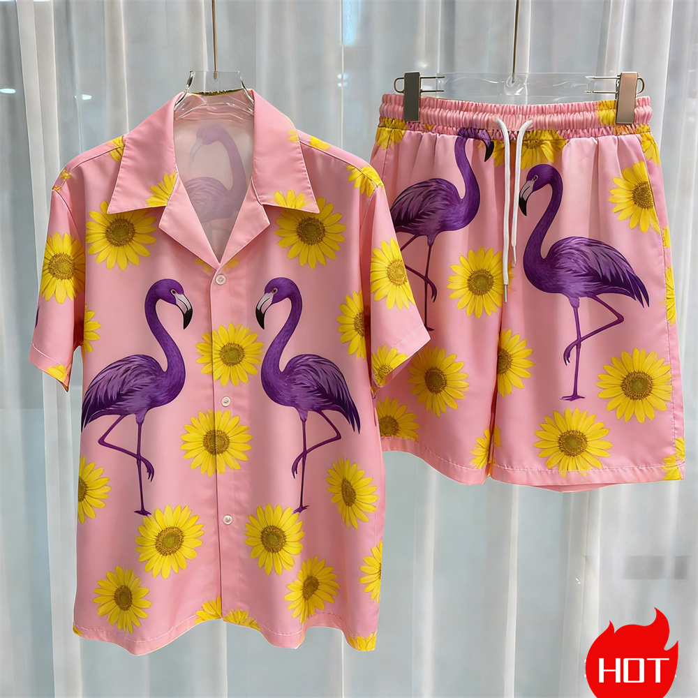 Summer Men's Shirt Sets Plants - Summer Clothing Vacation recension och pris