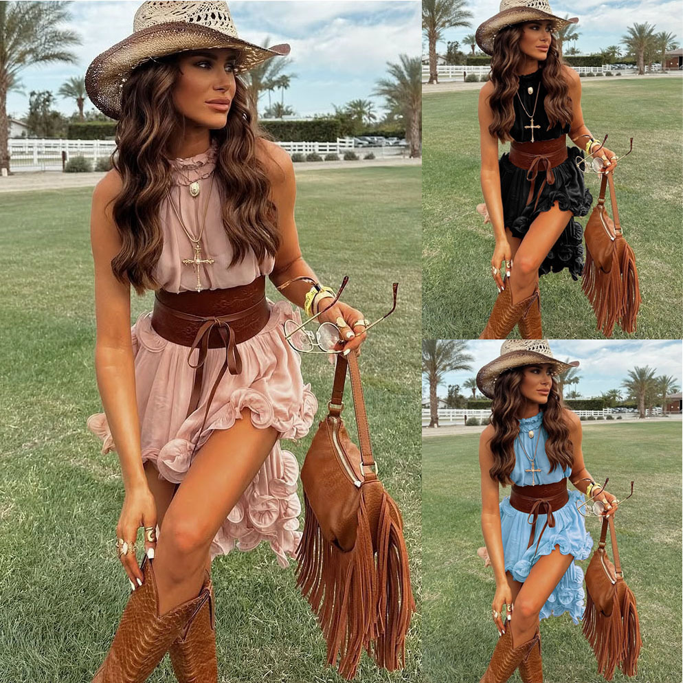 New Summer Chiffon Ruffled Sle - Summer Clothing Vacation recension och pris