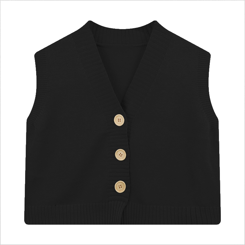 Button Down Sweater Vest for W - Summer Clothing Teens recension och pris