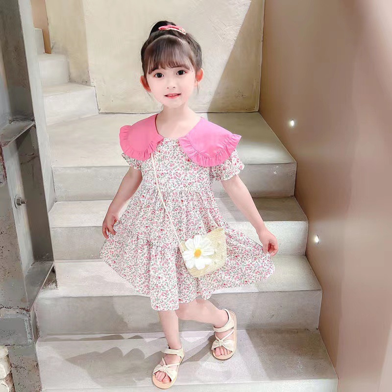 2PCS Summer Yellow Floral Chil - Sundress Midi Floral recension och pris