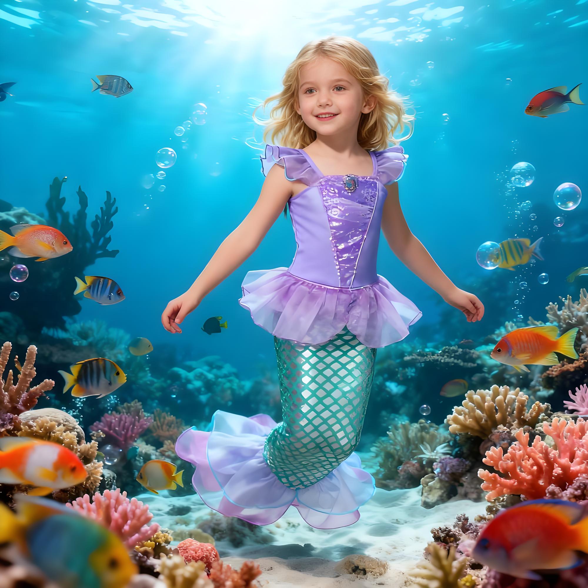 Summer Mermaid Birthday Party  - Summer Clothing For Kids Girls recension och pris