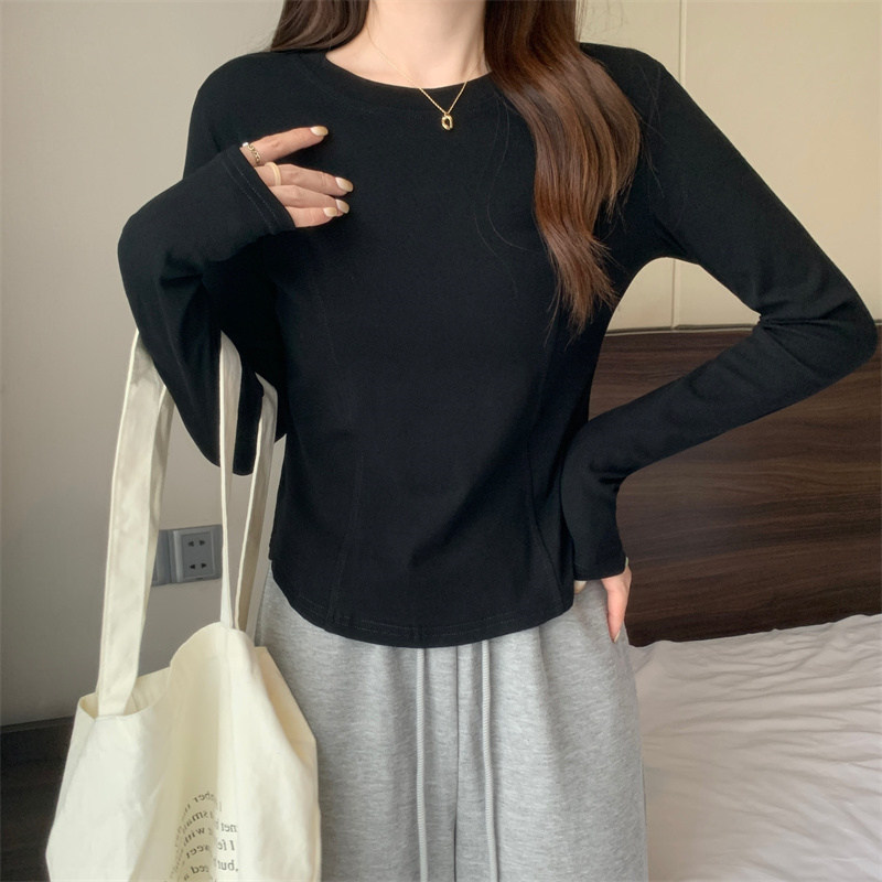 Women Slim-fit Long-sleeve Bas - Summer Clothing Teens recension och pris