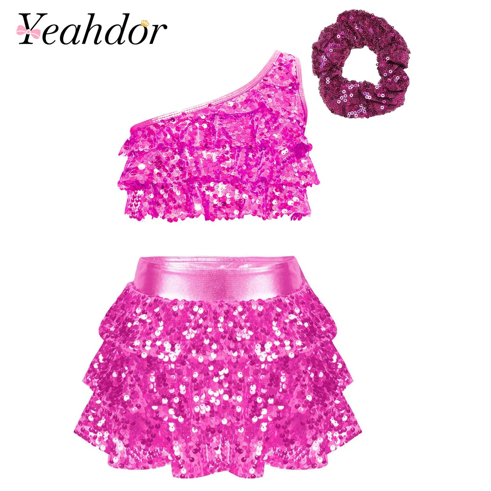 Kids Girls Shiny Sequins Latin - Summer Clothing For Kids Girls recension och pris