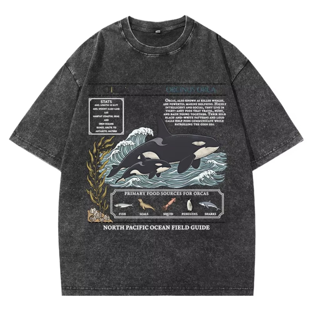 Vintage Orca Field Guide T Shi - Summer Clothing Guide recension och pris