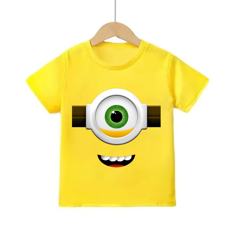 Cartoon Minion Short Sleeve T  - Summer Clothing Teens recension och pris
