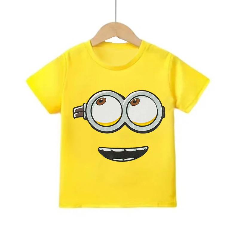 Cartoon Minion Short Sleeve T  - Summer Clothing Teens recension och pris