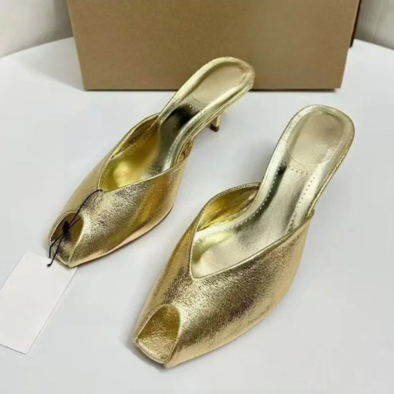 Women's Pumps Designer Gold Wo - Summer Clothing Elegant recension och pris