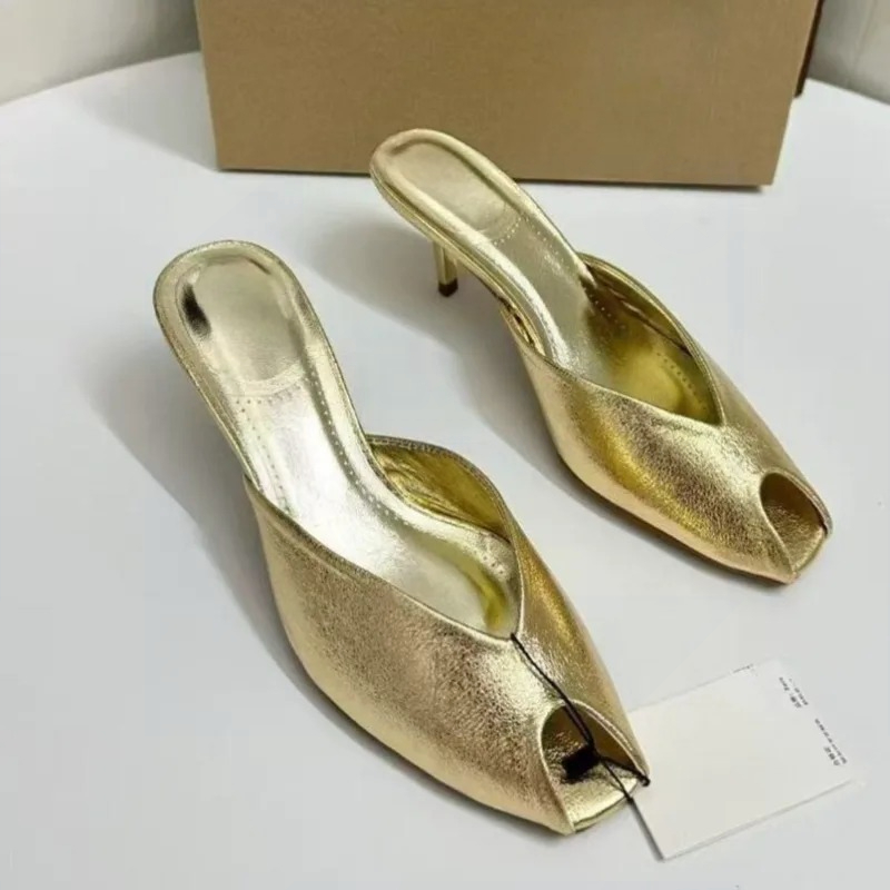 Women's Pumps Designer Gold Wo - Summer Clothing Elegant recension och pris