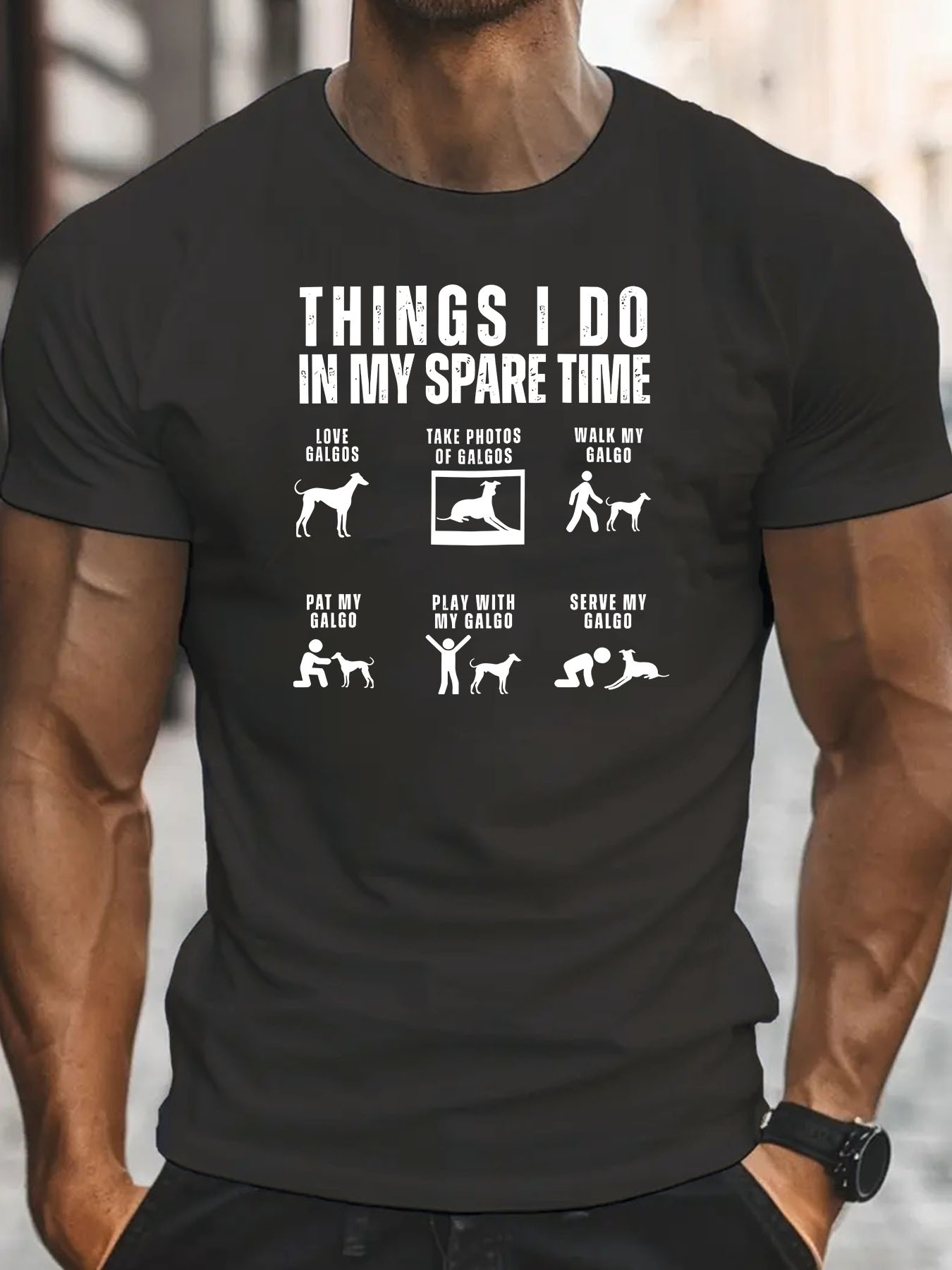 Funny Spanish Greyhound T-Shir - Summer Clothing In Spanish recension och pris