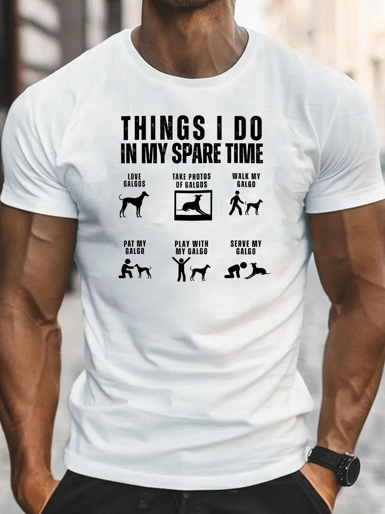 Funny Spanish Greyhound T-Shir - Summer Clothing In Spanish recension och pris